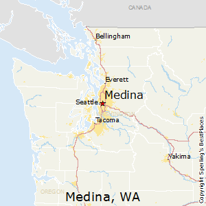 Medina,Washington Map