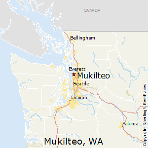 Mukilteo,Washington Map