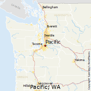 Pacific,Washington Map