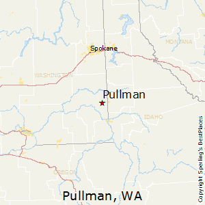 Pullman,Washington Map