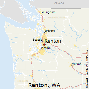 Renton,Washington Map