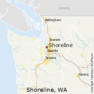 Shoreline,Washington Map