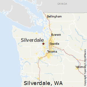 Silverdale,Washington Map