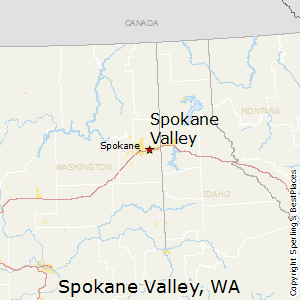 Spokane_Valley,Washington Map
