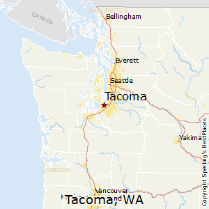 Tacoma,Washington Map