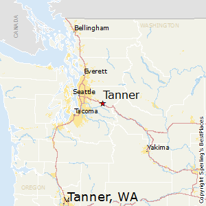 Tanner,Washington Map