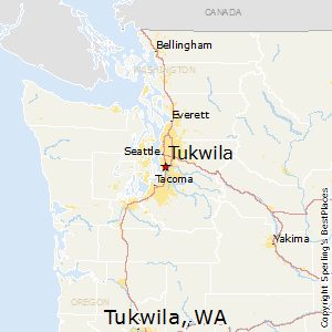 Tukwila,Washington Map
