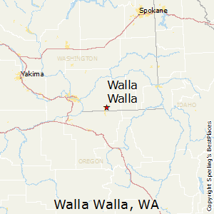 Walla_Walla,Washington Map