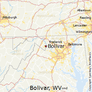 Bolivar,West Virginia Map