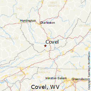 Covel,West Virginia Map