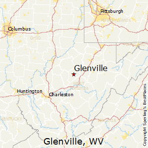 Glenville,West Virginia Map
