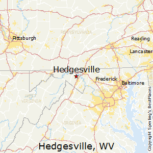 Hedgesville,West Virginia Map