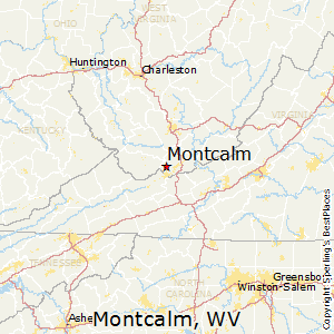 Montcalm,West Virginia Map
