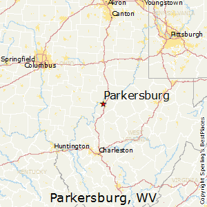 Parkersburg,West Virginia Map