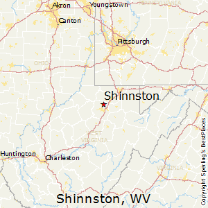 Shinnston,West Virginia Map
