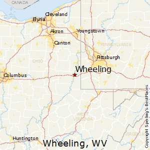 Wheeling,West Virginia Map