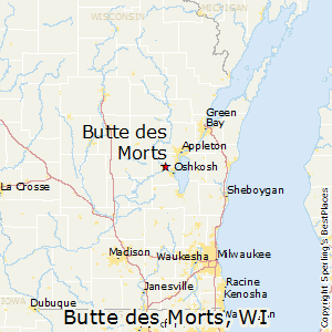 Butte_des_Morts,Wisconsin Map