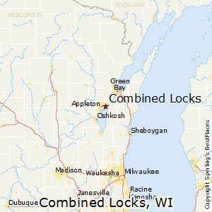 Combined_Locks,Wisconsin Map