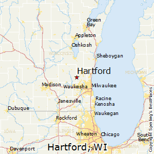 Hartford,Wisconsin Map