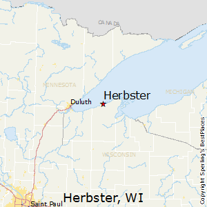Herbster,Wisconsin Map