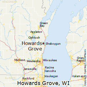 Howards_Grove,Wisconsin Map