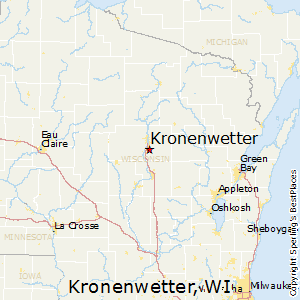 Kronenwetter,Wisconsin Map