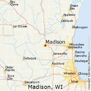 Madison,Wisconsin Map