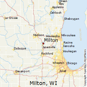 Milton,Wisconsin Map