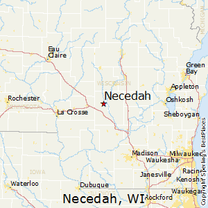 Necedah,Wisconsin Map