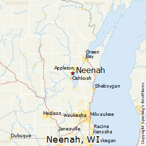 Neenah,Wisconsin Map