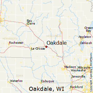 Oakdale,Wisconsin Map