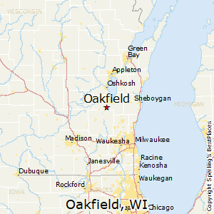 Oakfield,Wisconsin Map