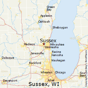 Sussex,Wisconsin Map