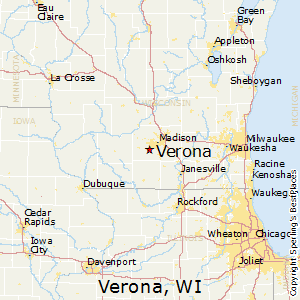 Verona,Wisconsin Map