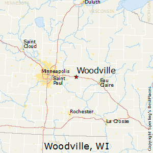 Woodville,Wisconsin Map