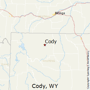 Cody,Wyoming Map