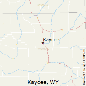 Kaycee,Wyoming Map