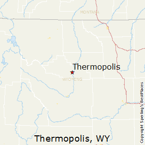 Thermopolis,Wyoming Map