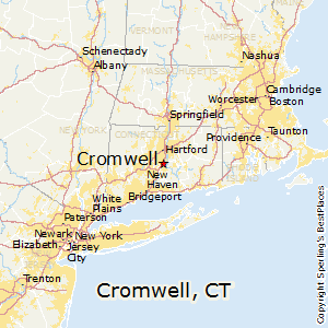Cromwell,Connecticut Map