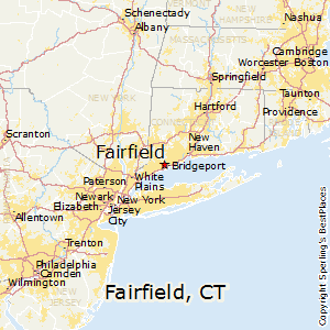 Fairfield,Connecticut Map