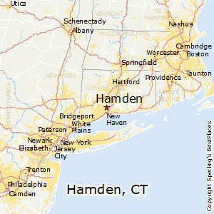 Hamden,Connecticut Map