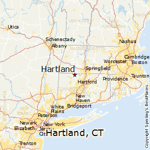 Hartland,Connecticut Map