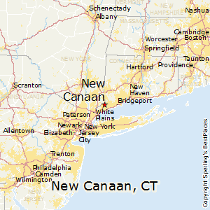 New_Canaan,Connecticut Map