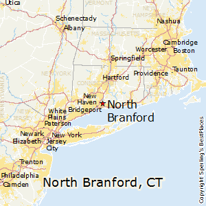 North_Branford,Connecticut Map
