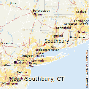 Southbury,Connecticut Map