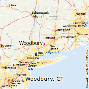 Woodbury,Connecticut Map