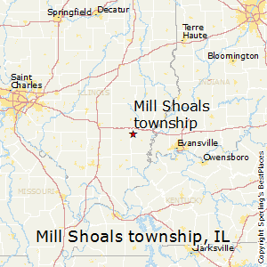 Mill_Shoals_township,Illinois Map