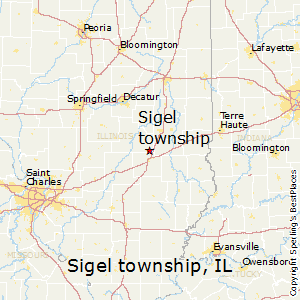 Sigel_township,Illinois Map