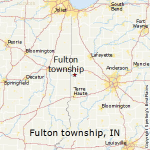 Fulton_township,Indiana Map