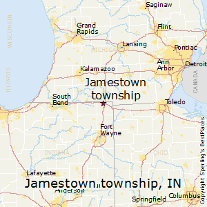 Jamestown_township,Indiana Map